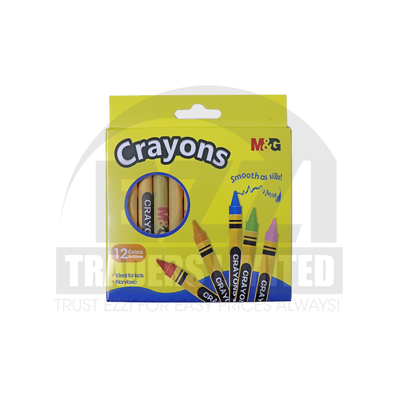 M&G 4225 Small Crayons - 12 Colors
