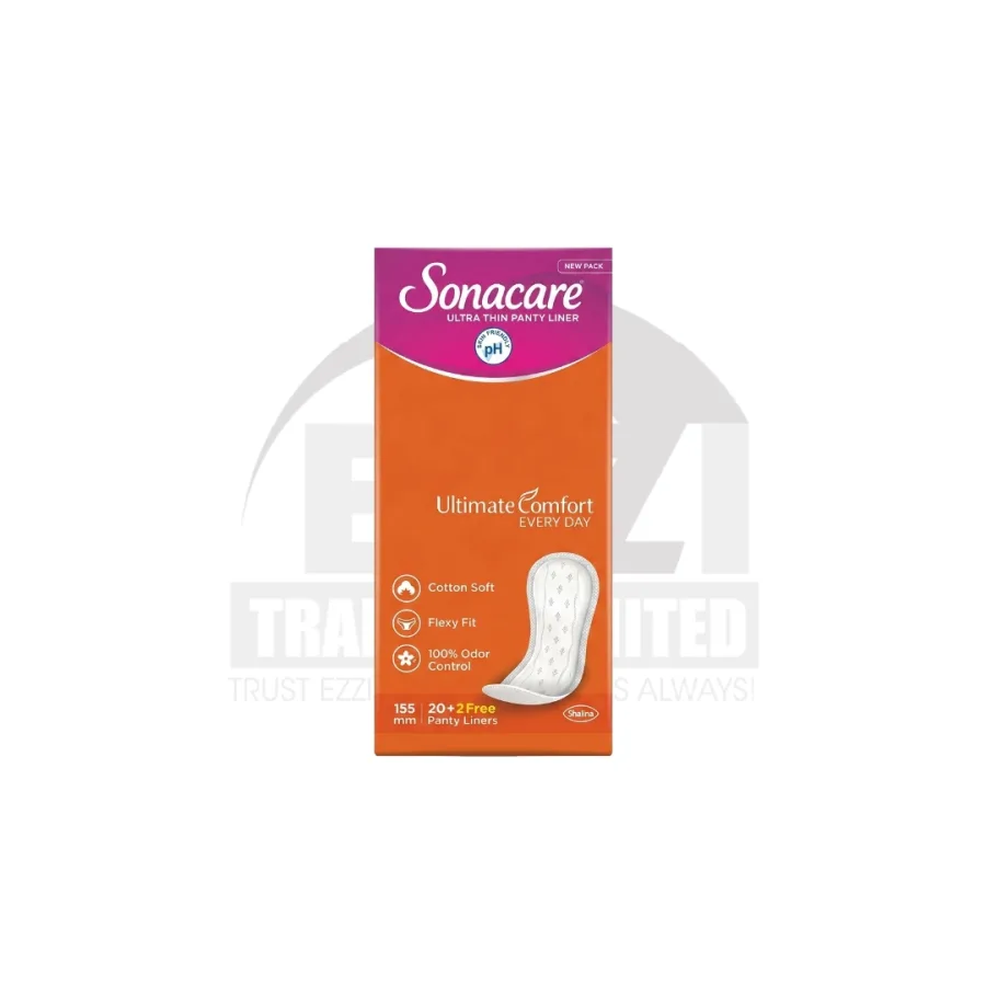 Sonacare Ultra Thin Panty Liners - 155mm (Box of 20 + 2)
