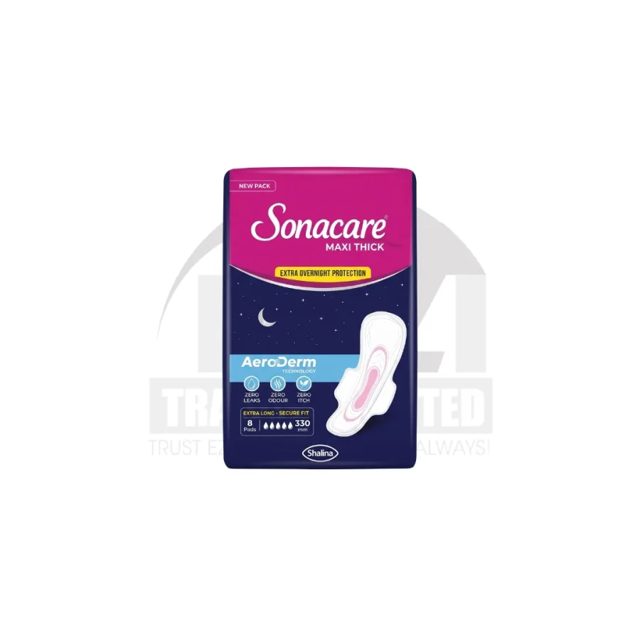 Sonacare Maxi Thick Extra Long Night Pads - 330mm (Pack of 8)