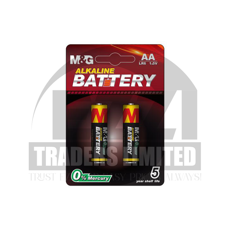M&G 25V0 AA Alkaline Batteries - Pack of 2