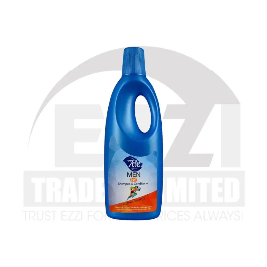 Zoe Men's 2-in-1 Active Energy Shampoo & Conditioner - 500ml