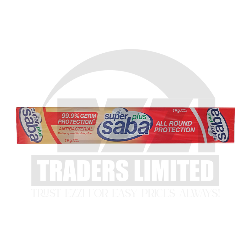 Super Saba Plus Antibacterial Bar Soap - Red (1kg)