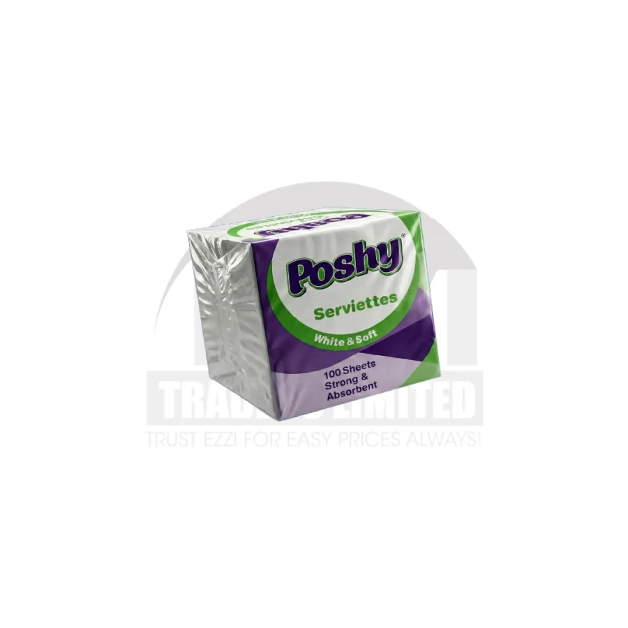 Poshy Single Serviettes - Pack of 100