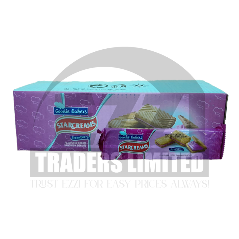 Britannia Starcream Strawberry Cream Biscuits - 75g