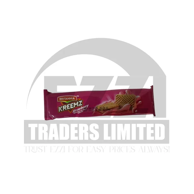Britannia Kreemz Strawberry Biscuits (Box of 36 x 3 Pcs)