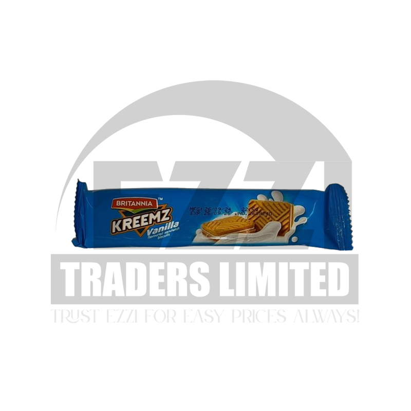 Britannia Kreemz Vanilla Biscuits (Box of 36 x 3 Pcs)