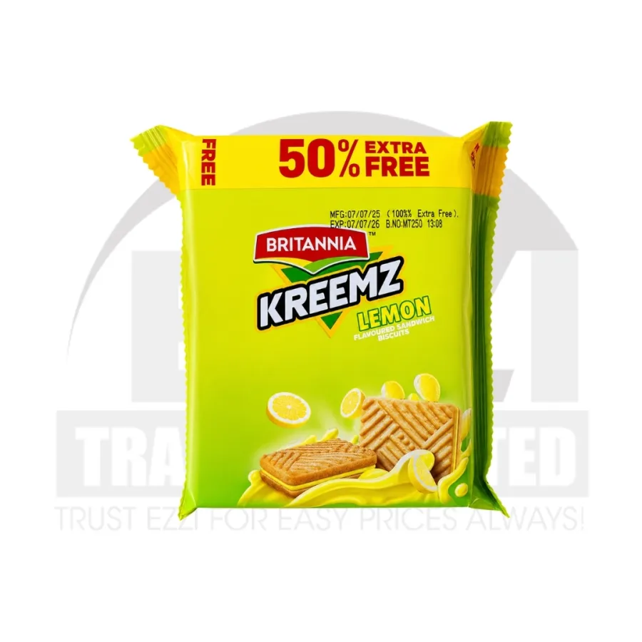 Britannia Kreemz Lemon Biscuits (Promo-pack) - 150g