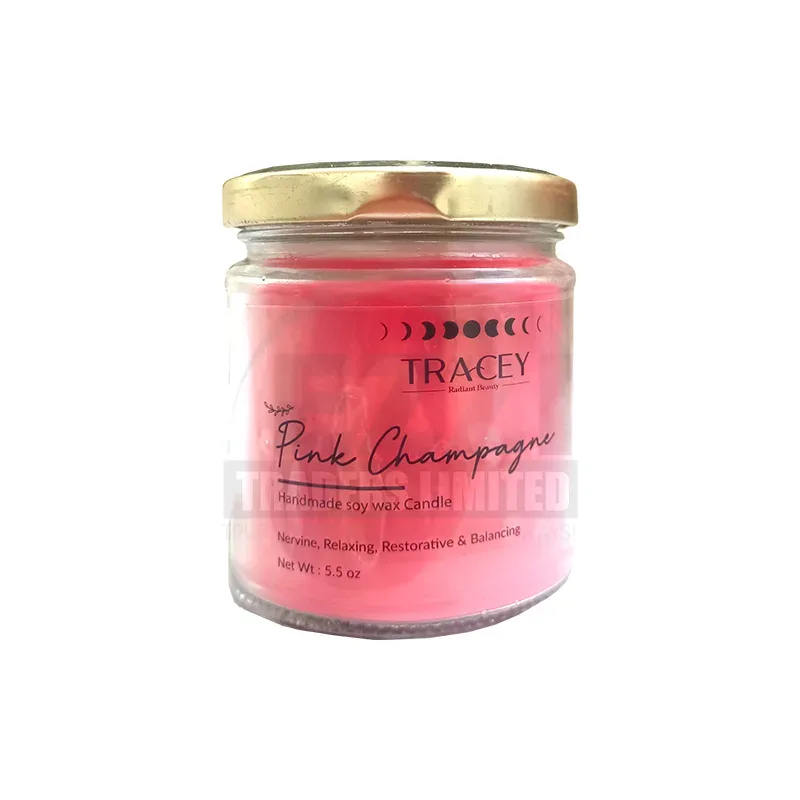 Tracey Large Candle - Pink Champagne (150g)