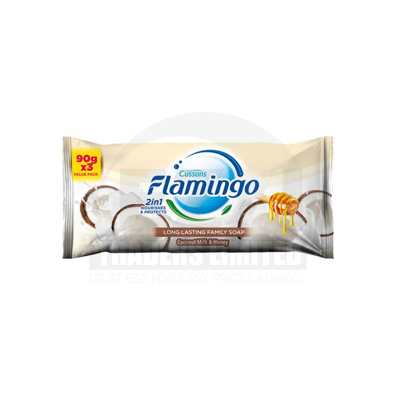Flamingo Luxury Milk Soap - 90g (Pack of 3)
