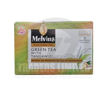 MELVINS GREEN TEA & GINGER TEA BAG 25s
