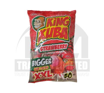 KING KUBA STRAWBERRY LOLLIPOP – 50 PCS